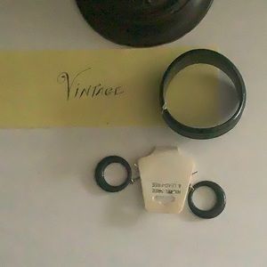 Vintage cuff bracelet & earrings